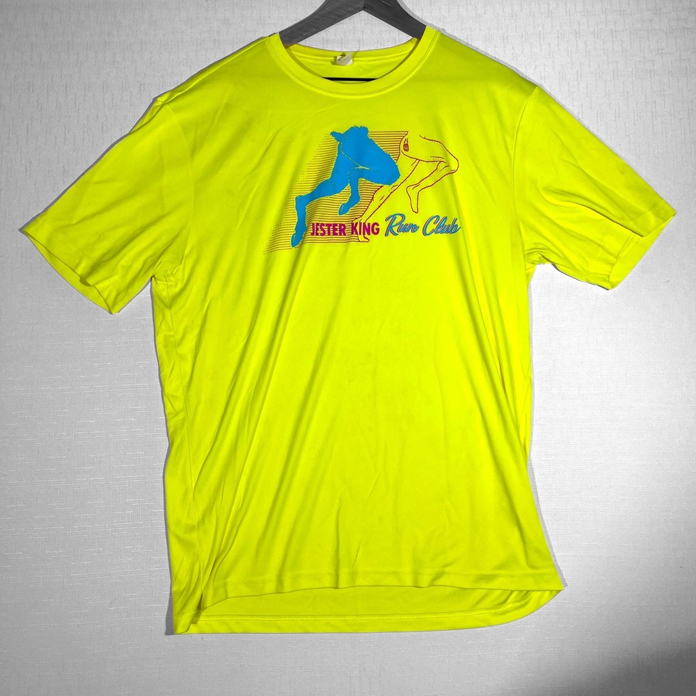 Jester‎ King Brewery Run Club T-Shirt Sport-Tek Mens XXL T-Shirt Neon Yellow ATX